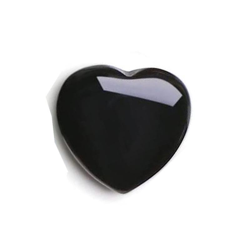 Heart-Shaped Natural Crystal Gemstone Pendant (20mm)