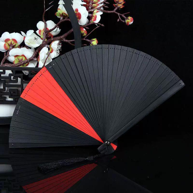 Red Dance Fan, Folding Fan for Dancing, Classical Dance, Chinese Style, Ancient Style, Hanfu