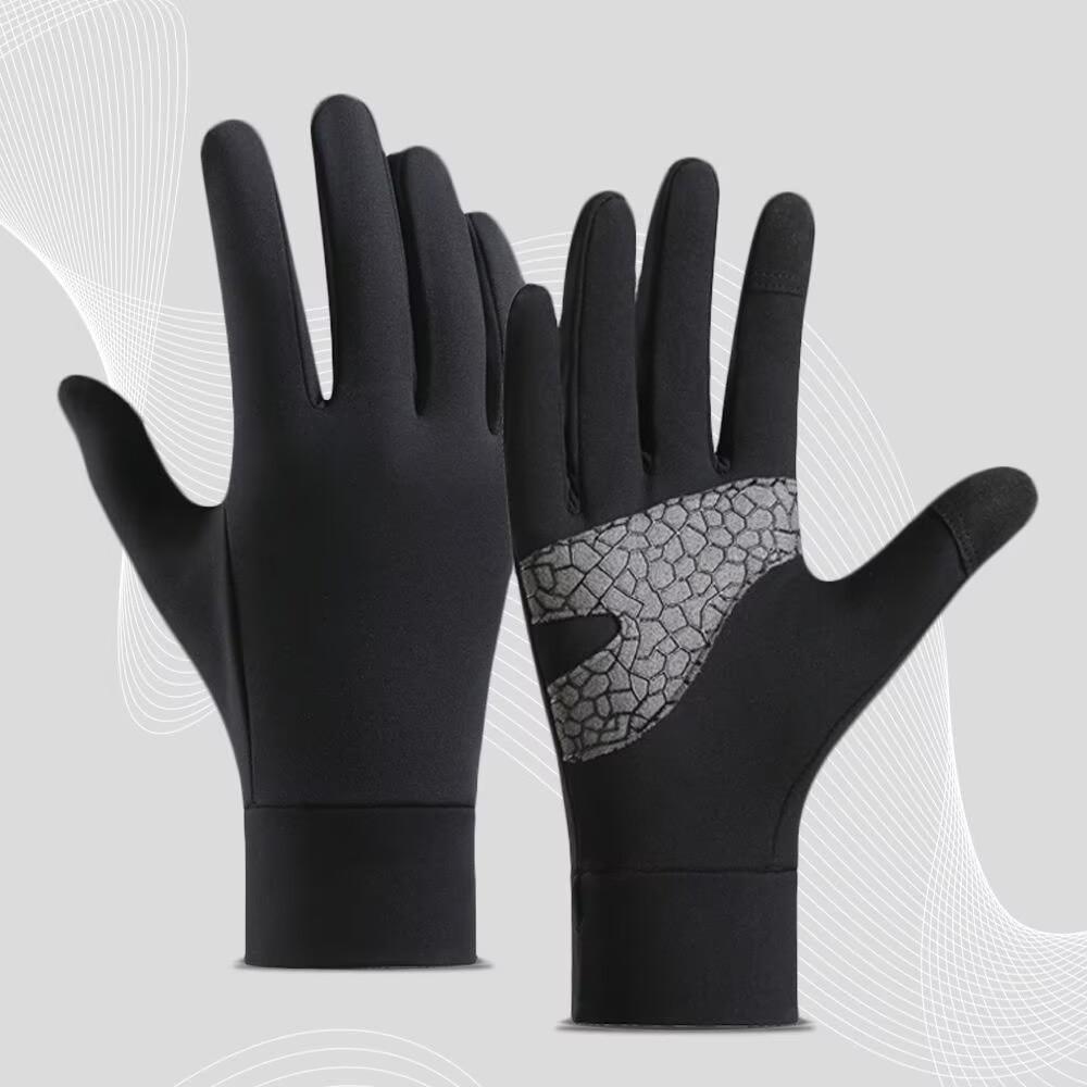 Waterproof Windproof Winter Touchscreen Gloves, Anti-Slip Thermal Gloves for Men Women Outdoor Cycling Running Skiing L чёрный