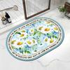 Bathroom Absorbent Floor Mat Soft Diatom Mud Toilet Door Small Carpet Door Mat Quick Drying Entry Floor Mat