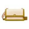 Logo Double T Fold Over Leather Envelope Bag Accordion Crossbody Shoulder Bag Mini Women Bags Green Cream 90445-131