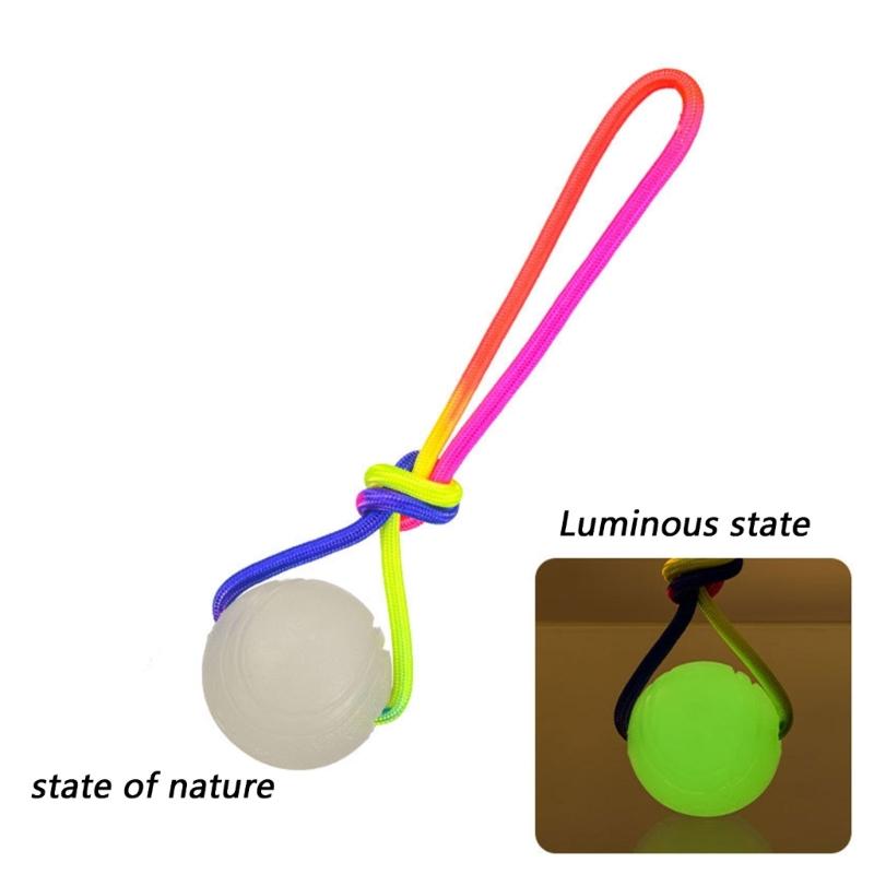 Interactively Pet Ball Flashing Rolling Jumping Waterproof Dog Chew Toy Ball for Aggressive Chewers