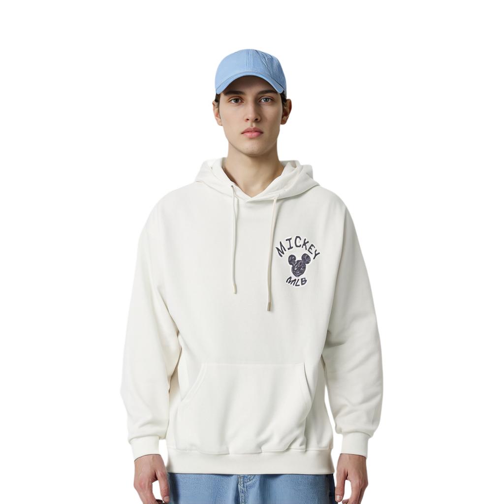 MLB X Disney MLB X Disney Sweatshirts Unisex White Hooded Moderate Regular 31HDK1041-43I