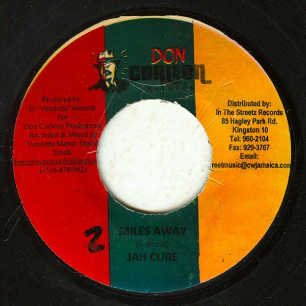 

7-дюймовая пластинка JAH CURE - Miles Away NONE Don Corleon Rec 2008 Ямайка Регги, Ска и Даб Б/У