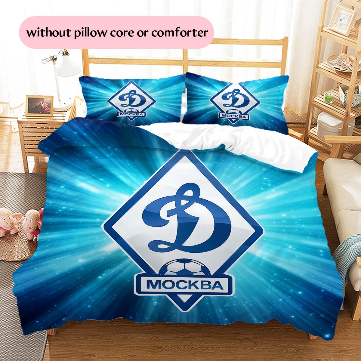 

Dynamo Kyiv Pattern Bedding Quilt Set Home Decoration Gift (1 * duvet cover + 2 * pillowcase without core) 135x200cm