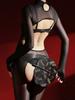 Smooth Soft Open Crotch Jumpsuit High Neck Sexy Shiny Glossy Sheer Elastic Bodysuit Allure Shaping Tights Backless Unitard Women