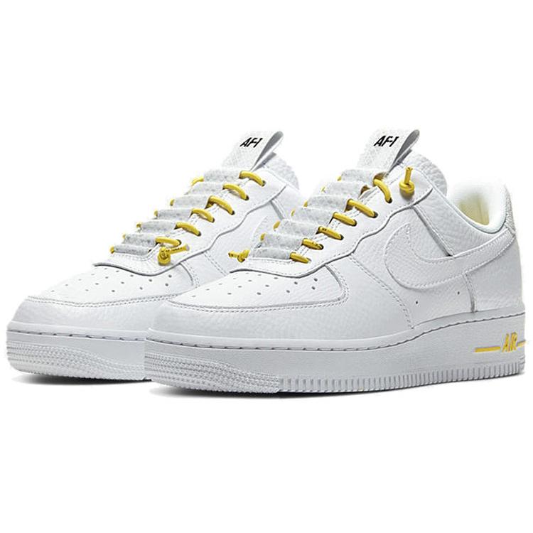 Nike Air Force 1 Low Lux Weiß Chrom Gelb Damen 898889-104