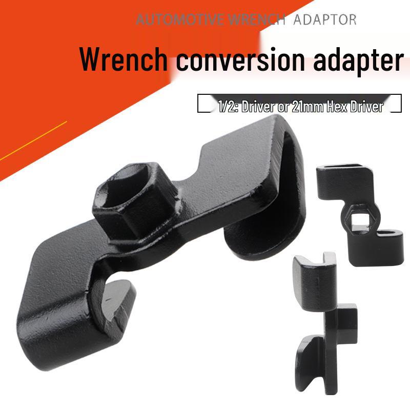 Universal Car Wrench Extender Adapter: 1/2 Inch To 21mm Conversion Tool