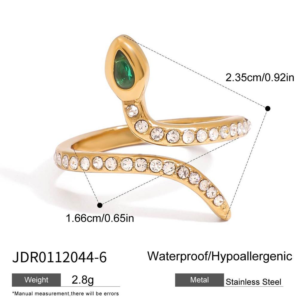 European and American snake ring titanium steel non-fading ring stainless steel rings