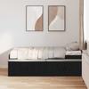 Bed Frame in Black Oak Effect 90 x 200 cm Engineered Wood