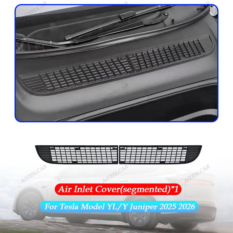 For Tesla Model YL/Y Juniper 2025 2026 Inner Vent Grille Front Lower Bumper Anti Insect Net Mesh Air Inlet Anti Dust Proof Cover air inlet net