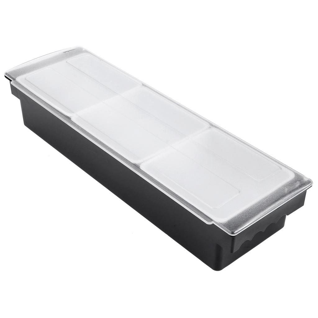 Seasoning Box with Lid Bar Condiment Holder Fruit Case Dispenser Milk Tea Shop Accessory