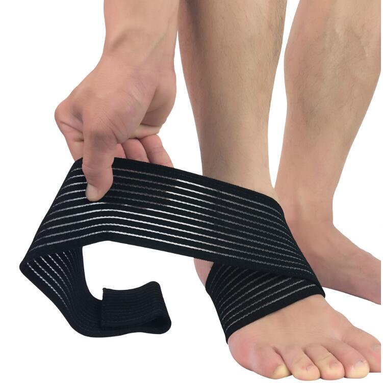 Sports Wrap Bandage Ankle Strain Elastic Ankle Support Brace Guard Protector Gym Foot Wraps