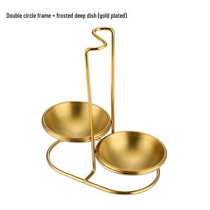 Stainless Steel Soup Ladle and Colander Holder Stand for Restaurants