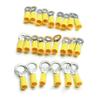 120 Pcs Insulated Ring Crimp Terminal Electrical Wiring Connectors Assorted Set