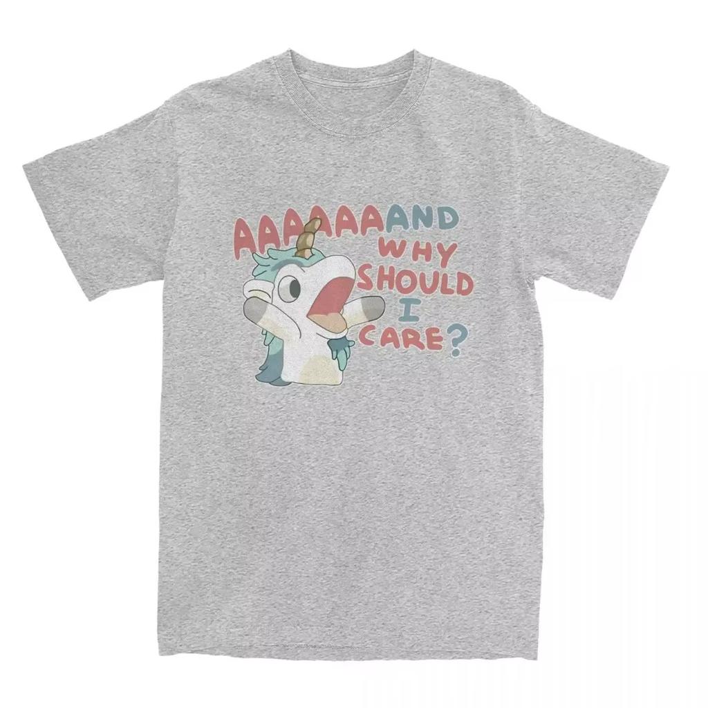 Men Womens T Shirt Why Should I Care Unicorse TShirts Harajuku Hot Anime Blueyed Beach Tees Pattern Cotton Tees Comfortable
