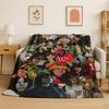 3D Billie Eilish Singer Star Flannel Blanket Soft Warm Throw Blanket for Bedroom Living Room Bed Travel Camping Picnic Gift