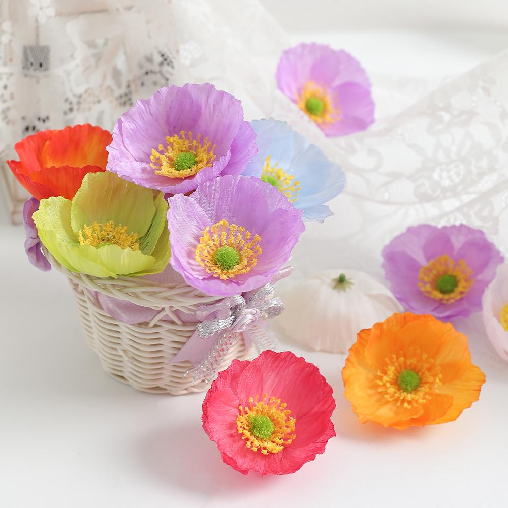 5/10/20Pieces Of Artificial Flower Head For Christmas Home Decoration Room Garden Wedding Decor DIY Gift Box Wreath Accessories