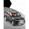 Jucărie mașină sport SUV Lexus LX600 1/32 1:32 JKM Model miniatural turnat sub presiune Vehicul iluminabil Roți fără roți Cadou pentru băieți și copii