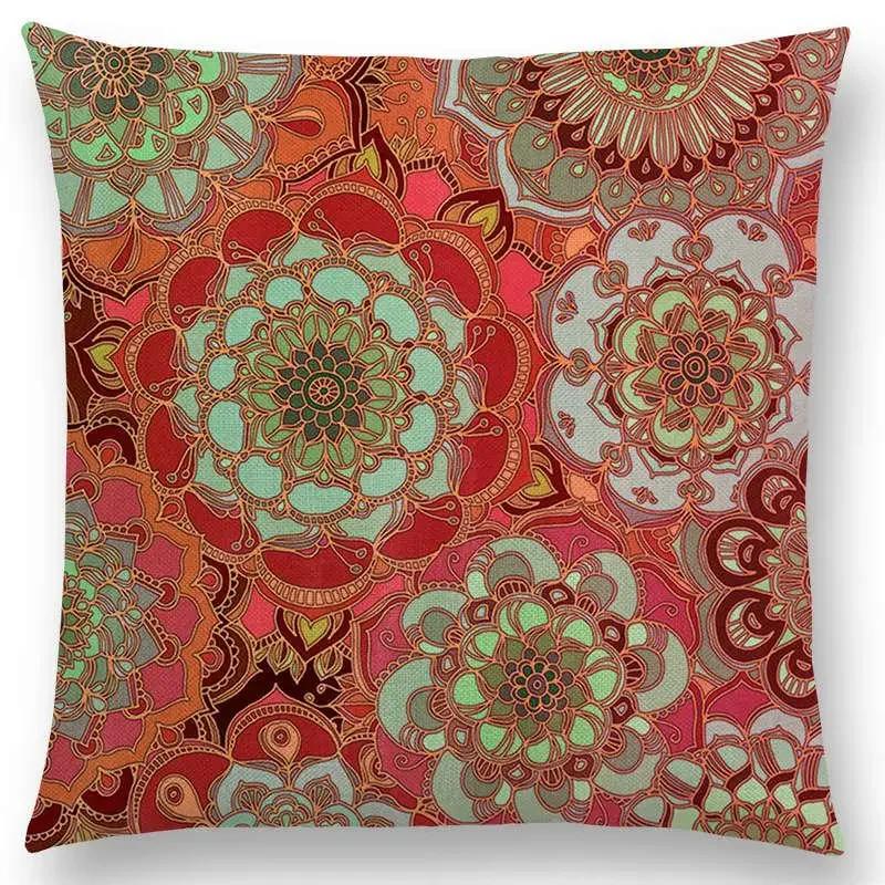 New Colorful Geometric Patterns Moroccan Lattice Mosaic Hexagon Stars Hearts Flowers Pretty Car Cushion Cover Sofa Throw Pillow