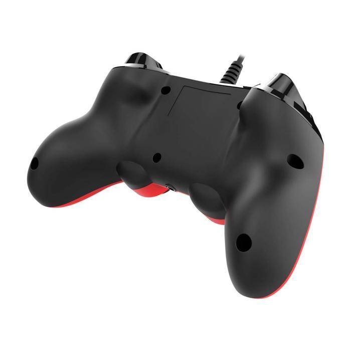 Manette De Jeu - Nacon - Gaming Illuminated Compact Controller - Rouge - Filaire - PS4