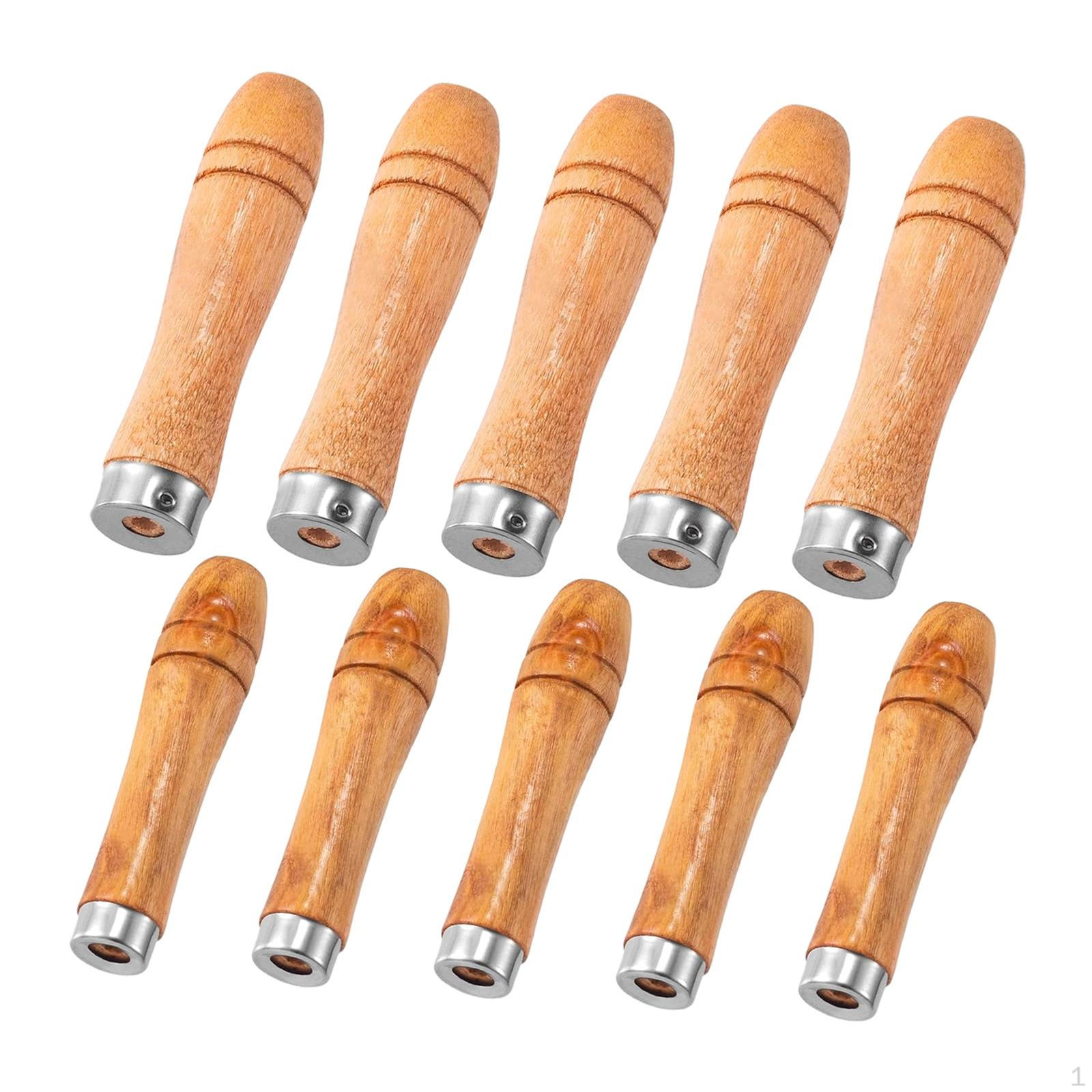 

Дерев яні ручки для напилків, руків я, ручні інструменти для DIY, універсальна викрутка, гаражне обслуговування 10pcs