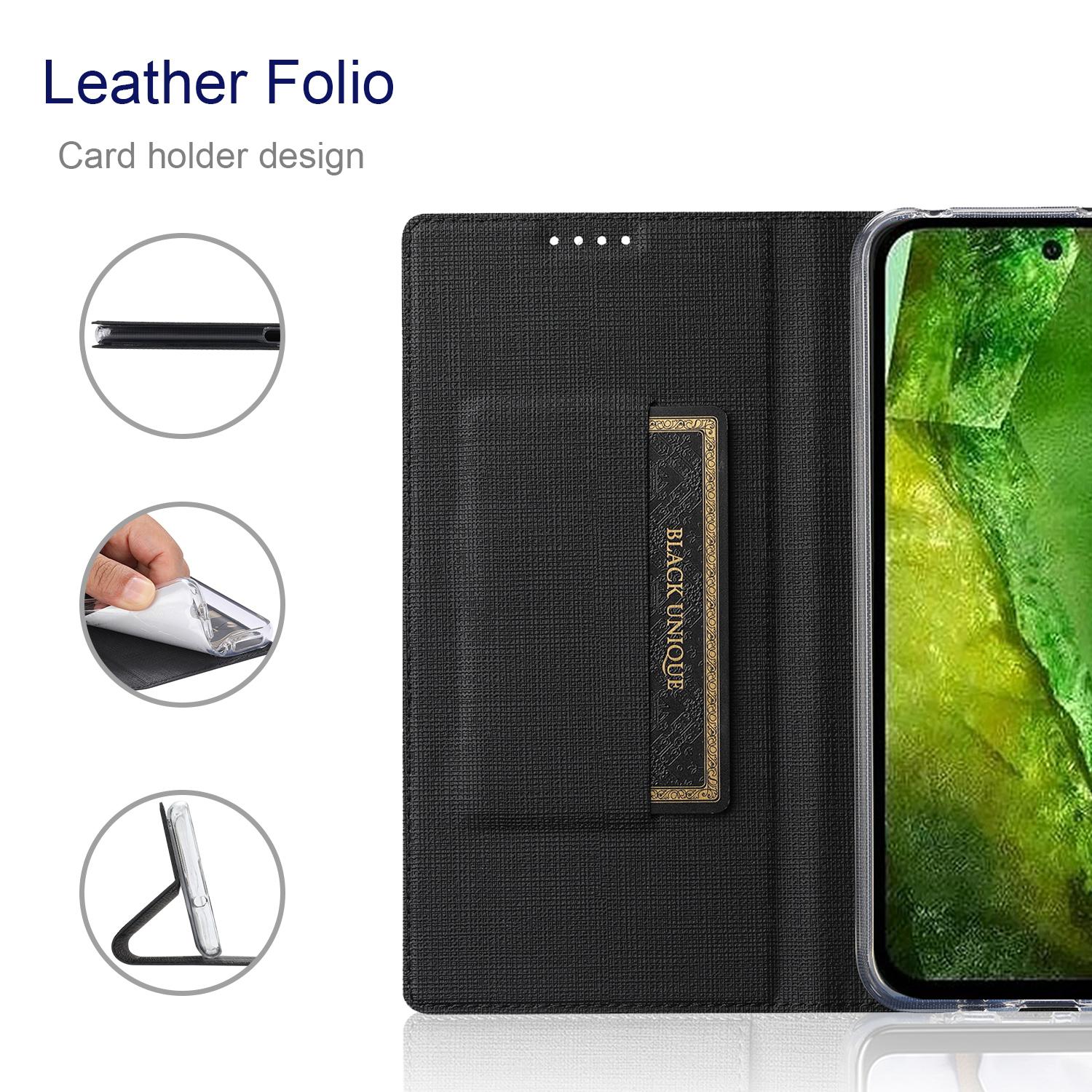 

VILI DMX Series For Google Pixel 8a Phone Case Card Holder Leather Cover Mobile Accessories Wholesale Black