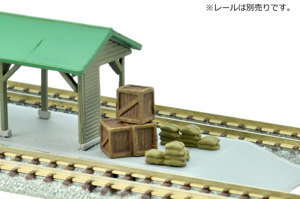Building Collection Kenkore Station C4 Platform for Luggage and Diorama Supplies 022-4 ~Low Cargo~