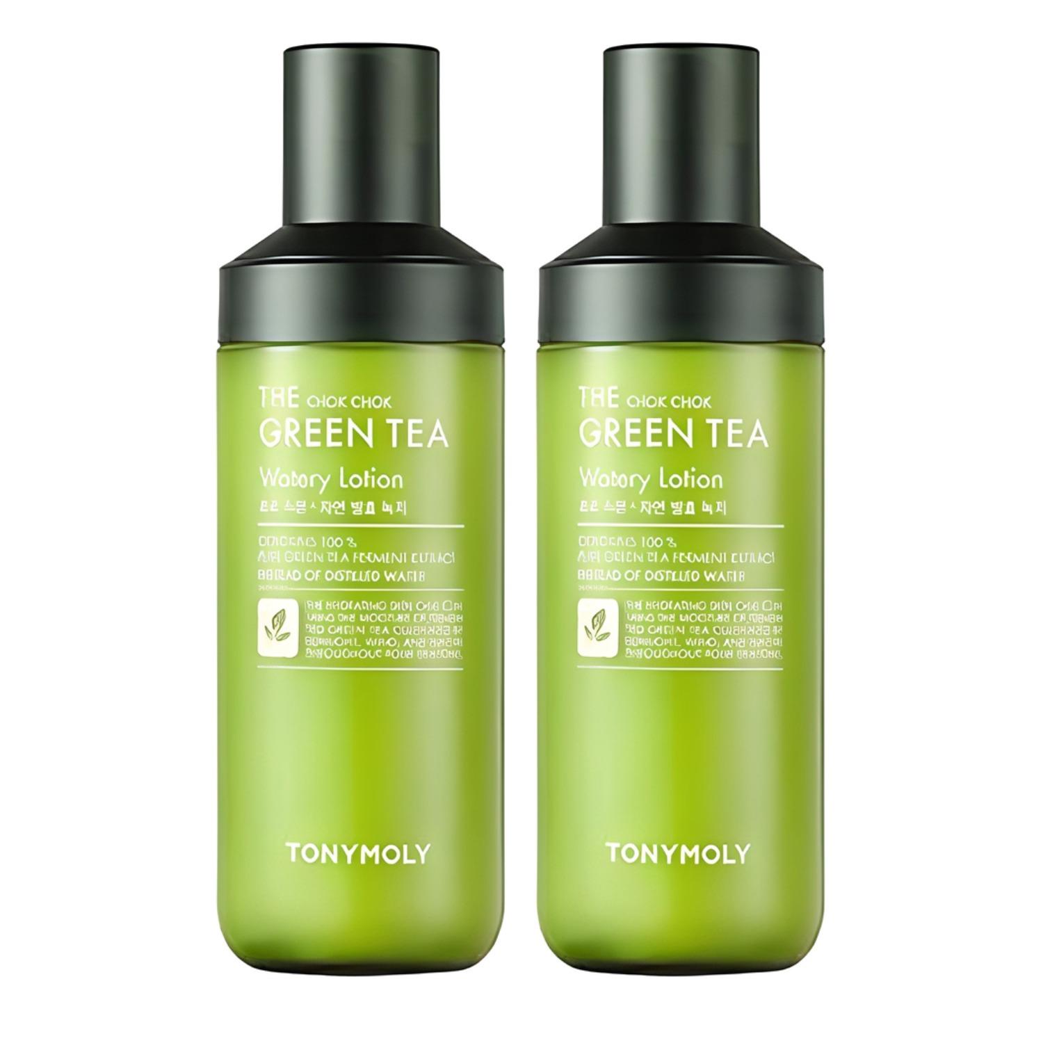 

TONYMOLY The Chok Chok Green Tea Watery Lotion Hydrating Moisturizer 160ml x2