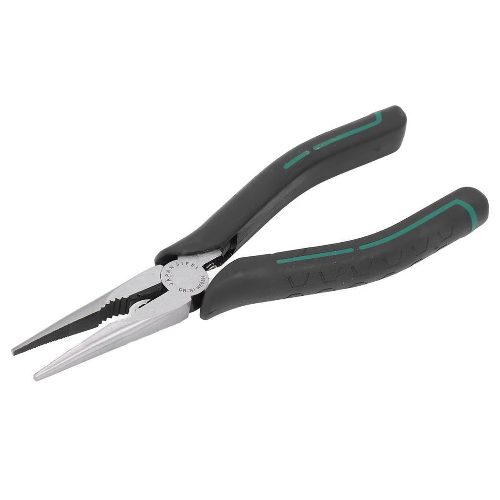 Needle Nose Pliers 8in CRV Long Mini with Non Slip Handle for Jewelry Making Art Crafting Projects