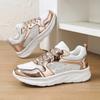 TUINANLE Women's Fashion Shoes: Shimmering Silver Styles, Dazzling Sneakers, and Trendy Casual Lace-up Sneakers