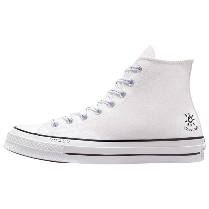 

Converse 1970-е Chuck Taylor All Star Повседневные Универсальные Высокие парусиновые Унисекс Белые 36