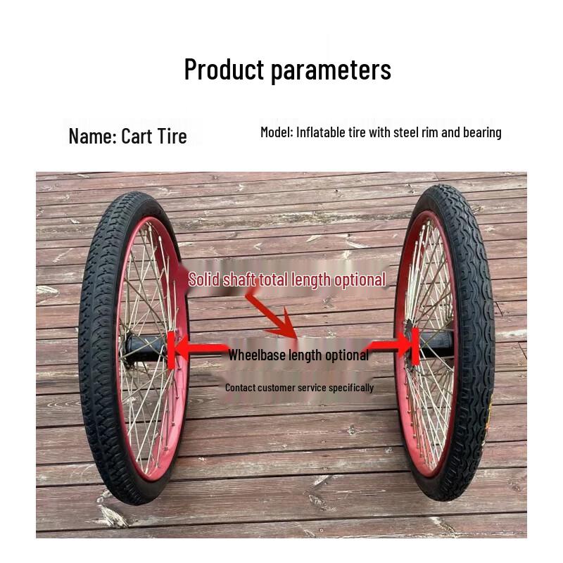 Wheelbarrow Tire with Six-hole Steel Rim