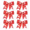 Festive Bows Red Christmas Bows Festive Decorations Easy To Use Generous Size Reusable Bows Indoor Outdoor Decorations