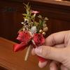 Long-lasting Color Corsage Men Suit Artificial Flower Wristlet Band Reusable