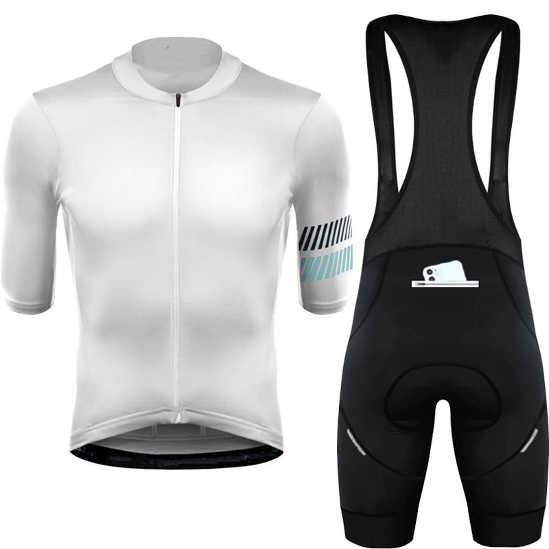 Phtxolue Pro Men Cycling Clothing Anti-Loss Zipper Women Cycling Jersey Set Bike Clothes Anti-UV MTB Bicycle Wear Suit Kit
