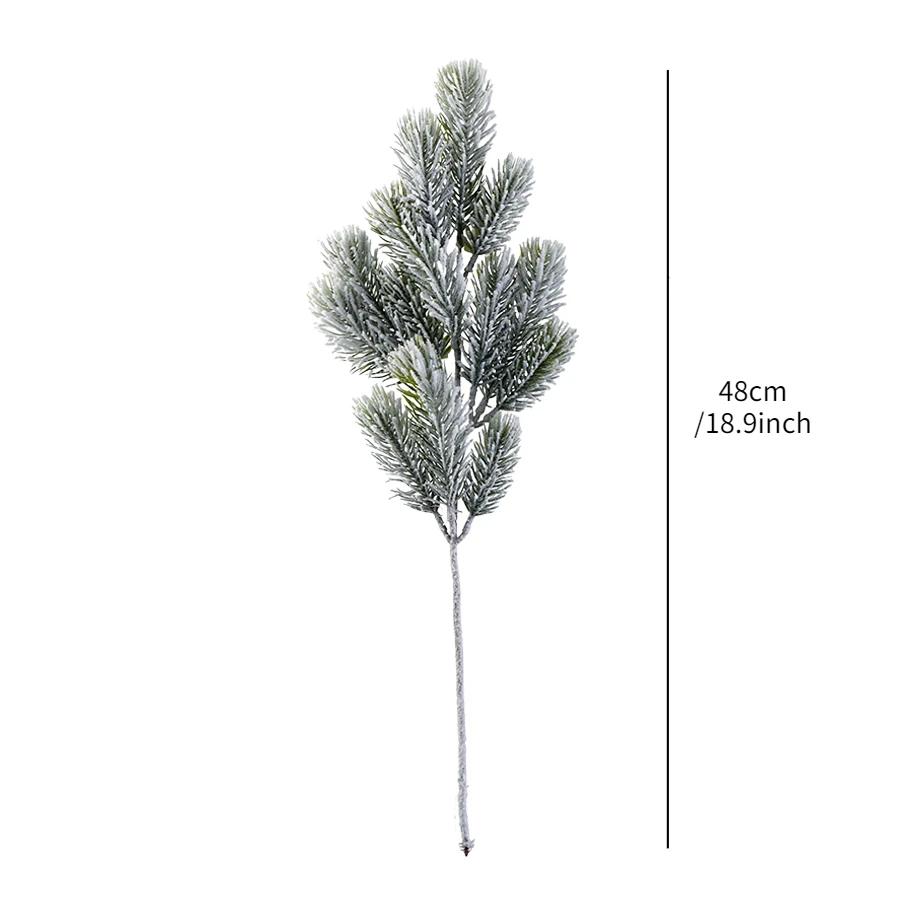 Christmas Pine Branches Christmas Decoration Artificial Fake Plant Pine Needles Wreath DIY Xmas Tree Home Decor New Year