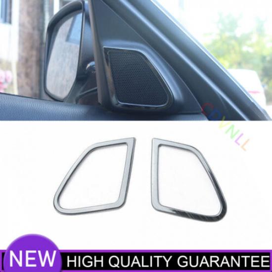 A Post Speaker Frame Cover Trim 2* For Honda Accord 8th 2008-2013 Black Titanium