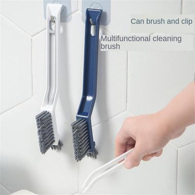 2-in-1Multipurpose Bathroom Tile Floor Gap Cleaning Brush Window Groove Brush Convenient Household Corner Cleaning Tools