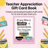 Teacher's Day Gift Card Books Creative Gift Album For Teachers With Eco-Friendly Paper And Matte Cover