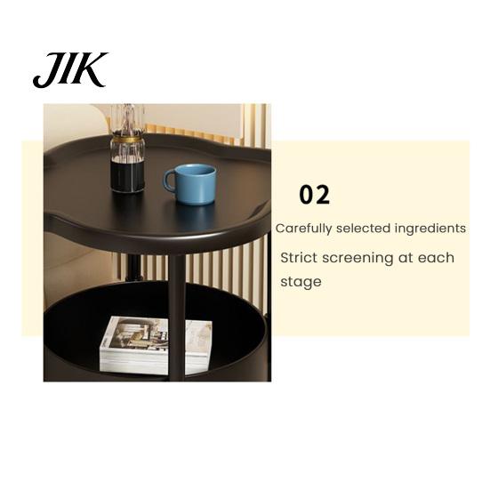 Bedside Coffee Table 2-Tier Flower Shaped Side with Open Storage Shelf Multifunctional Multi-functional Nightstands Living Room Bedroom Office