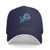 Retro Lions Sports Team Adjustable Baseball Cap Casual Outdoor Visor Suitable for Golf Football Fishing Camping