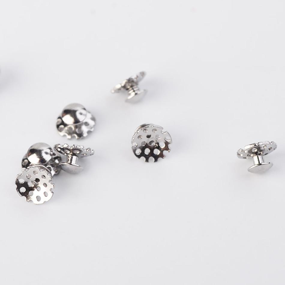 10 szt. Wysokiej jakości ortodontycznych guzików językowych z otworem, dentystyczny guzik niskoprofilowy z perforowaną podstawą