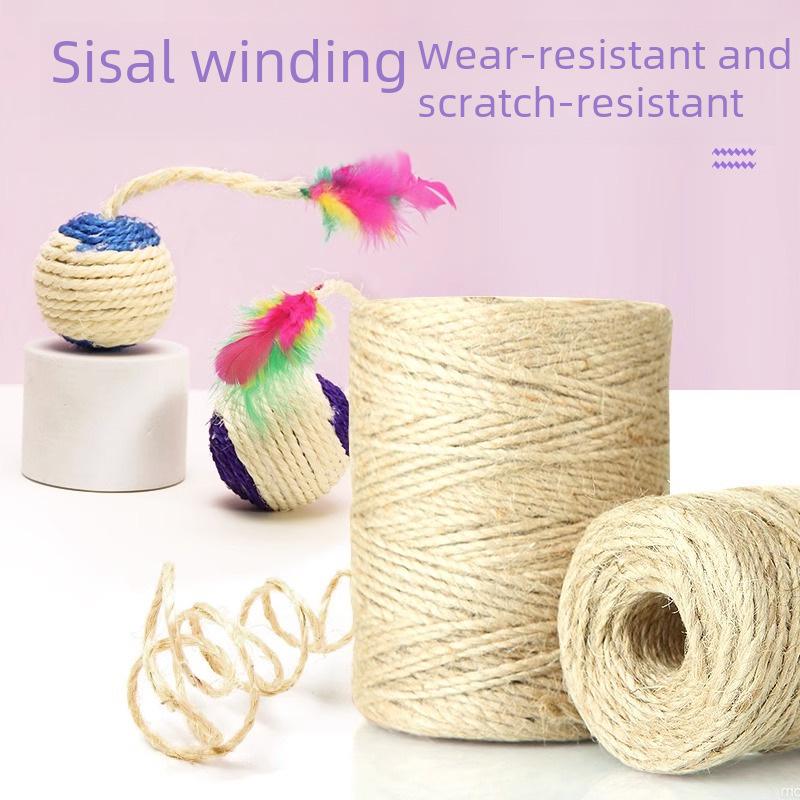 Sisal Ball Cat Teaser & Teeth Grinding Toy Set for Kittens