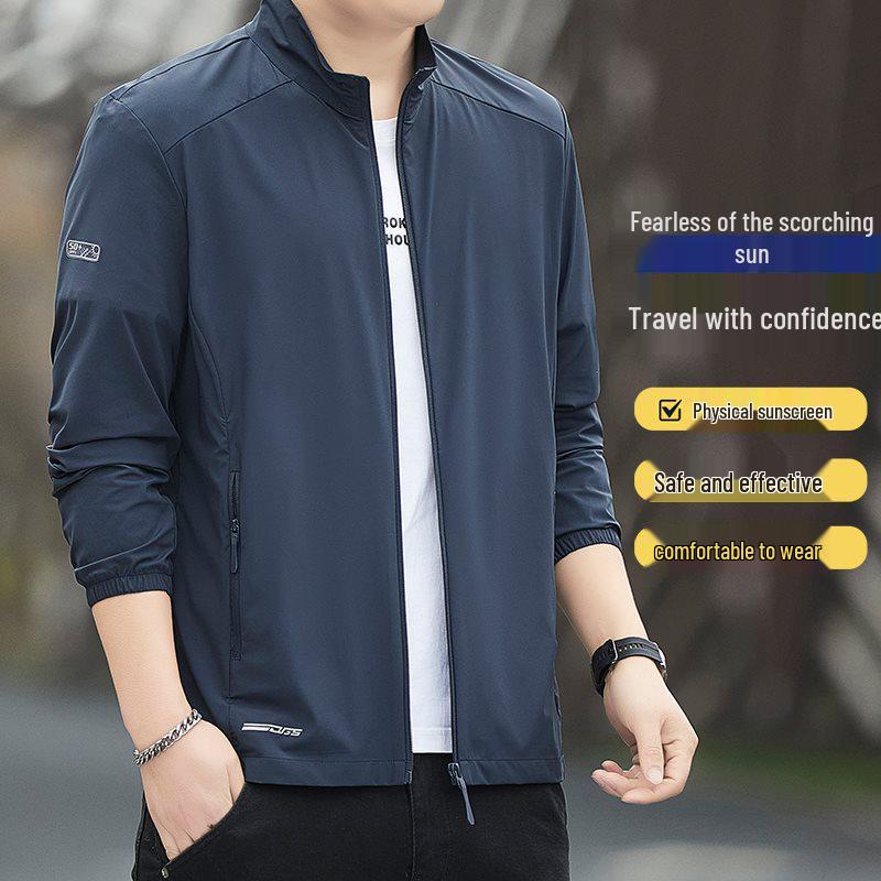 2026 Men's Ultra-thin Breathable Ice Silk Summer Sun Protection Clothing for Outdoor Leisure