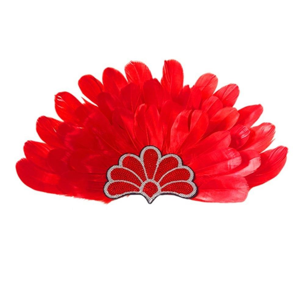 Brazilian Carnival Feather Headpiece Stage Performance Feather Headdress  Hawaiian Party Accessory