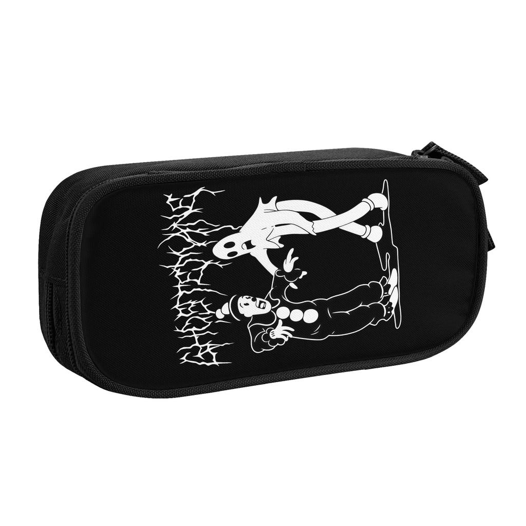Ghostemane Rapper Heavy Metal Hip Hop Music Pencil Cases for Girl Boy Large Storage Pen Box Bag School Accessories