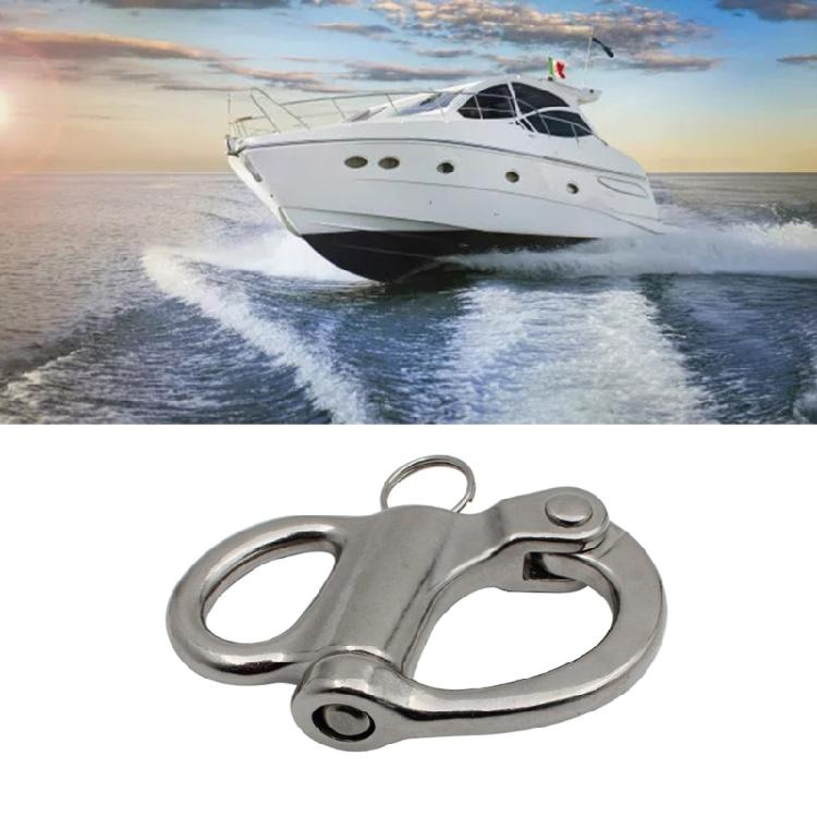 Marine Grade Stainless Steel Fixed Bail Snap Shackle 35/52/69/96mm Snap Hook