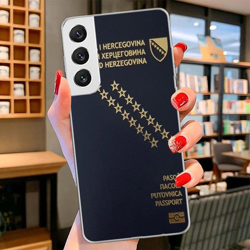Bosnia And Herzegovina Flag Cover Phone Case For Samsung Galaxy S26 S25 Edge S24 Ultra S23 S22 Plus S21 S20 FE Soft Fundas Shell