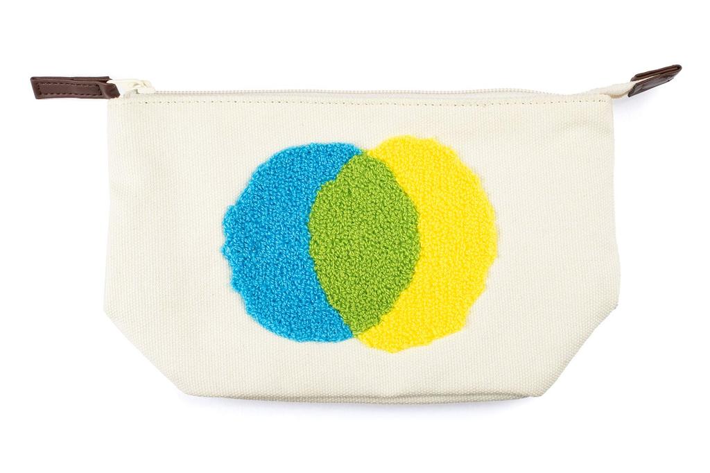 Sagara Embroidered Pouch and [Leo Lionni] (Blue Yellow)